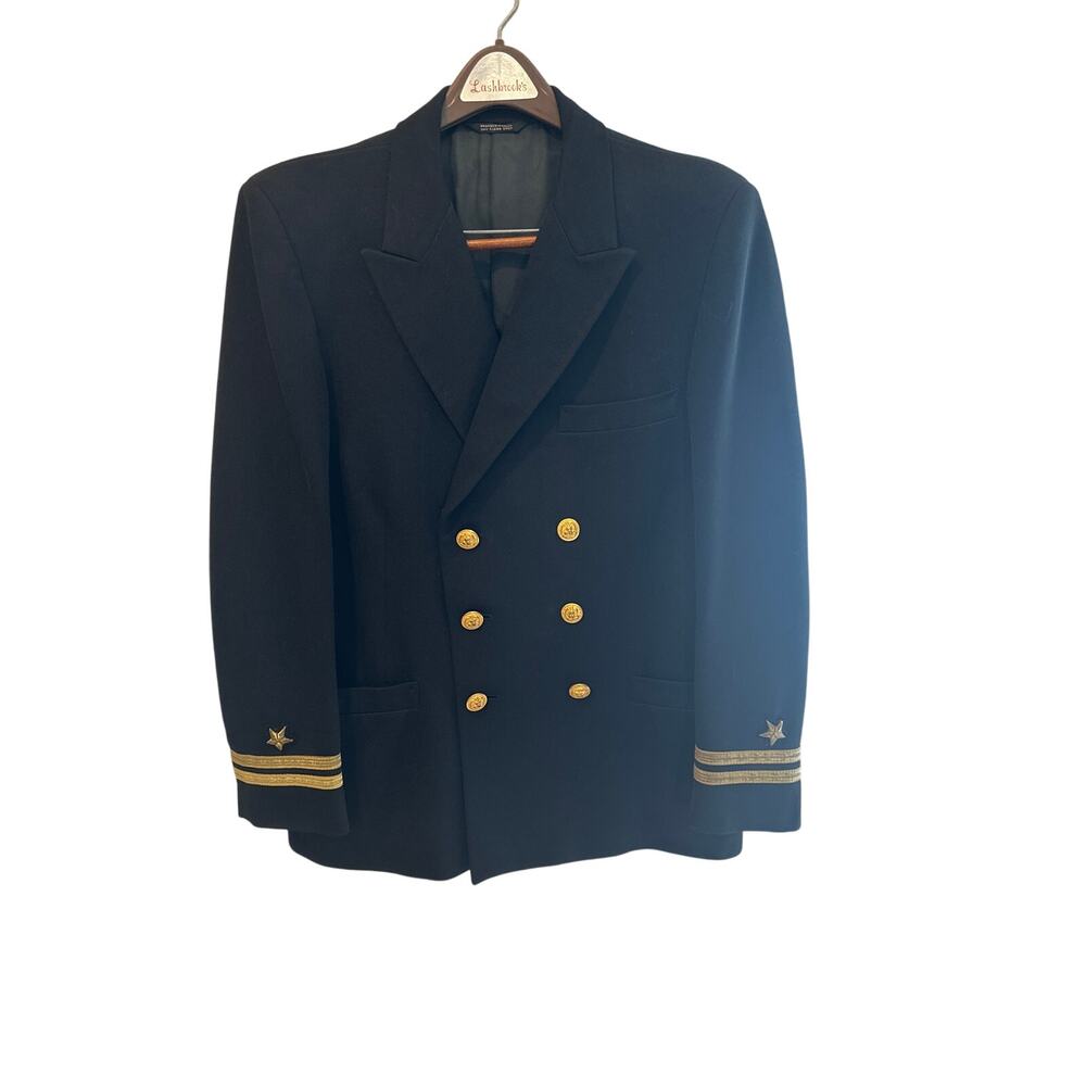 Men’s Navy Dress Blues Uniform Jacket. Size Large
